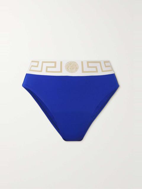 Vita jacquard-trimmed bikini briefs