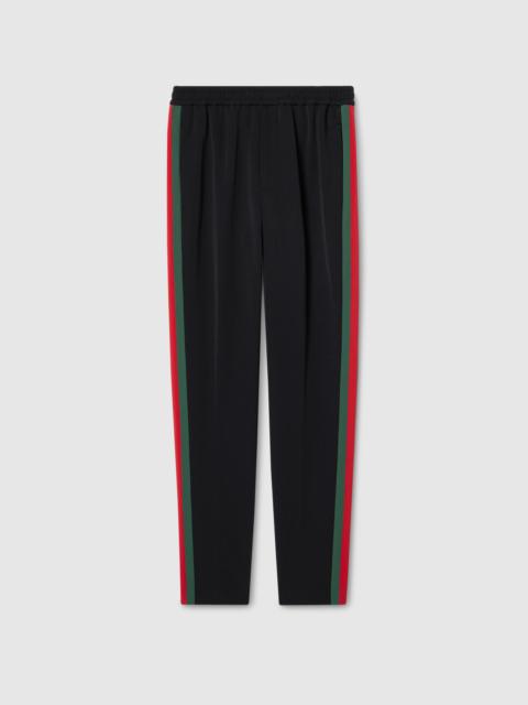 Stretch nylon sportswear pants with Web