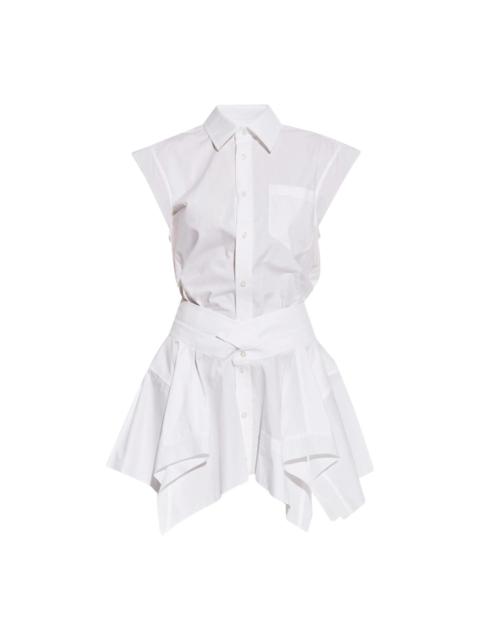 Cut Off Double Shirt Dress