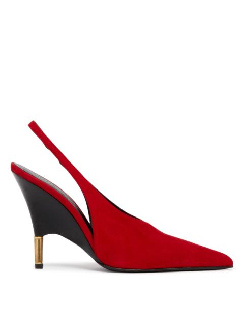 Red Bella Suede Pumps