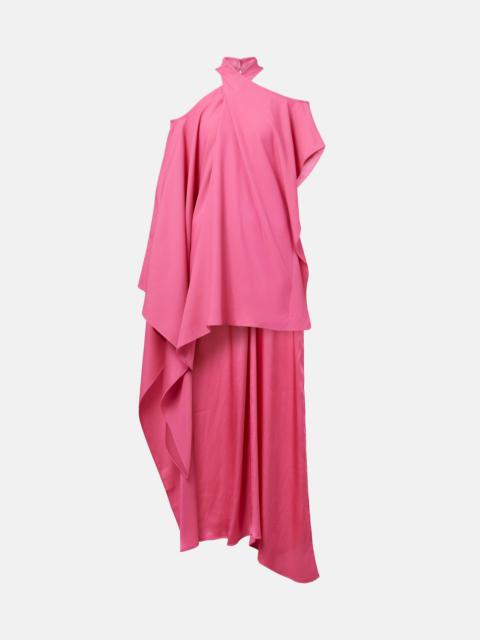Metauro draped asymmetric kaftan