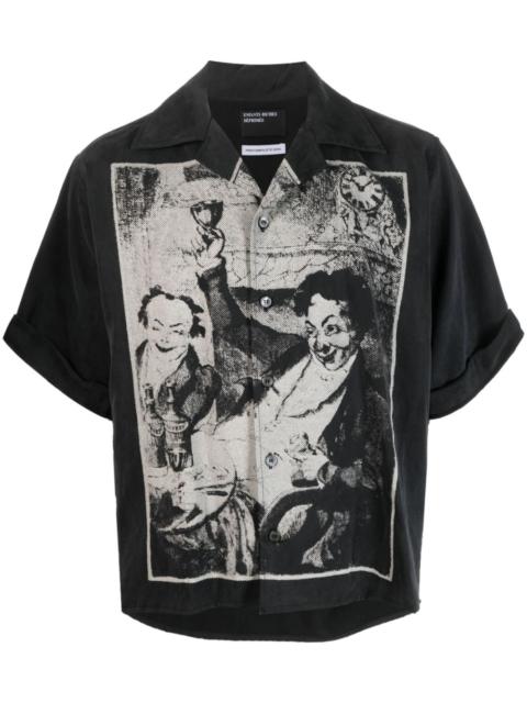 graphic-print short-sleeve shirt