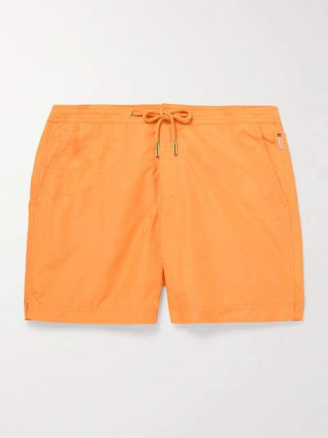 Bulldog Straight-Leg Mid-Length Recycled Swim Shorts Orange