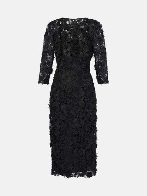 Lace midi dress