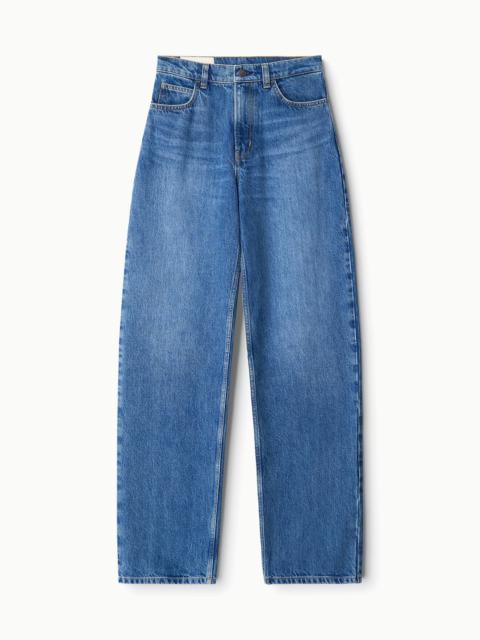STAUD LEO HIGH RISE JEAN VINTAGE WASH