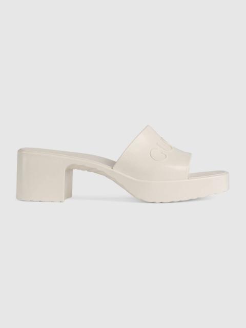 Women's rubber slide sandal