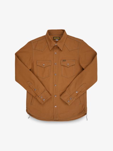 17OZ COTTON DUCK CPO SHIRT - BROWN