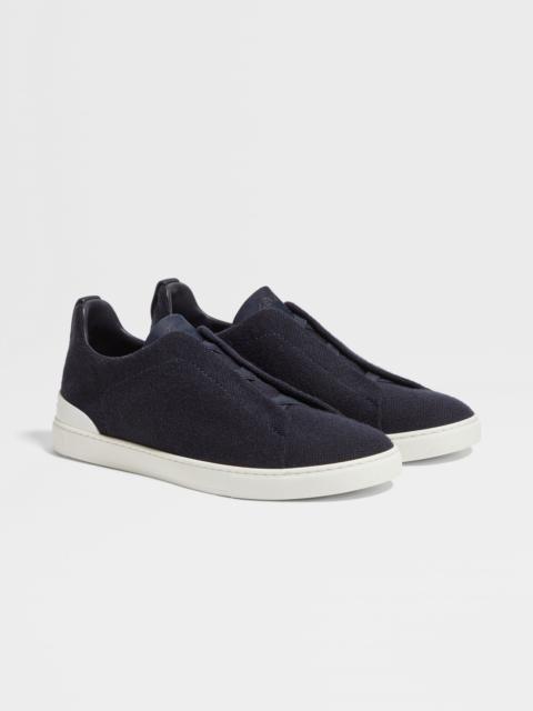 NAVY BLUE TRIPLE STITCH™ OASI CASHMERE SNEAKERS