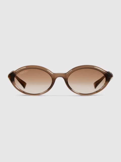 Oval frame sunglasses