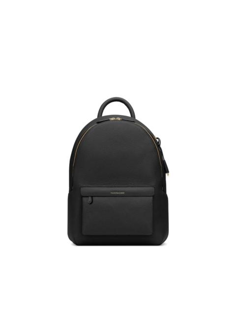 zip leather backpack