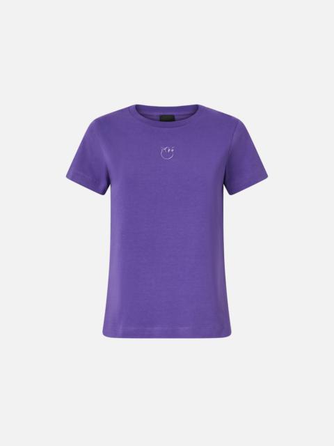 T-SHIRT WITH LOVE BIRDS EMBROIDERY