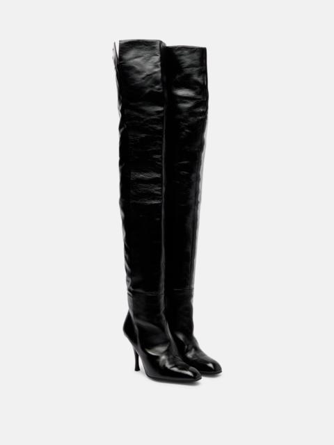 Colt 100 over-the-knee leather boots