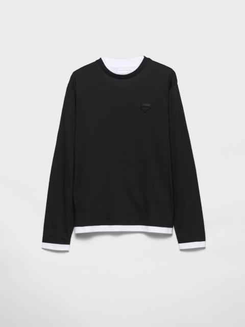 Long-sleeved cotton T-shirt