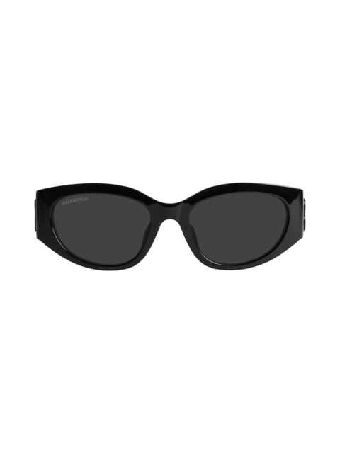 Women's Bossy Round Af Sunglasses in Black