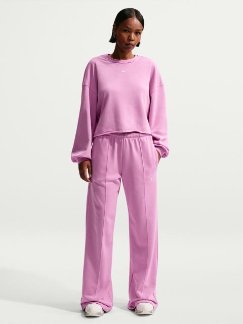 Nike Sportswear Chill Terry Women's Mid-Rise French Terry Open-Hem Pants