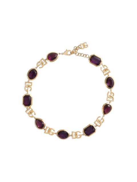 logo-plaque necklace