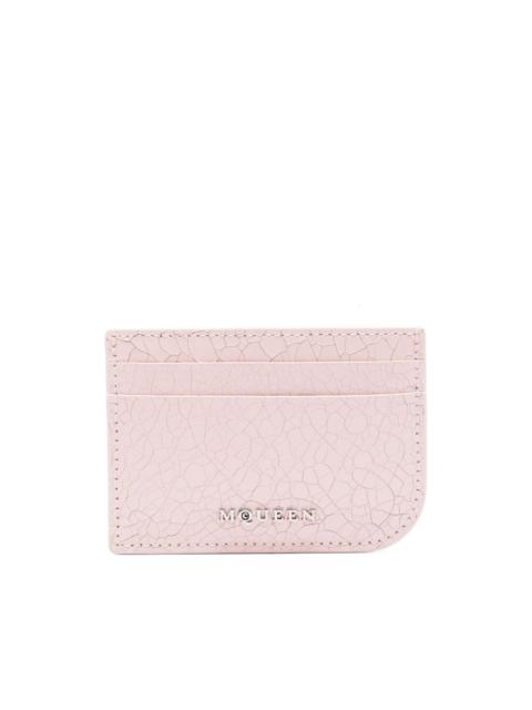 cracked-effect cardholder