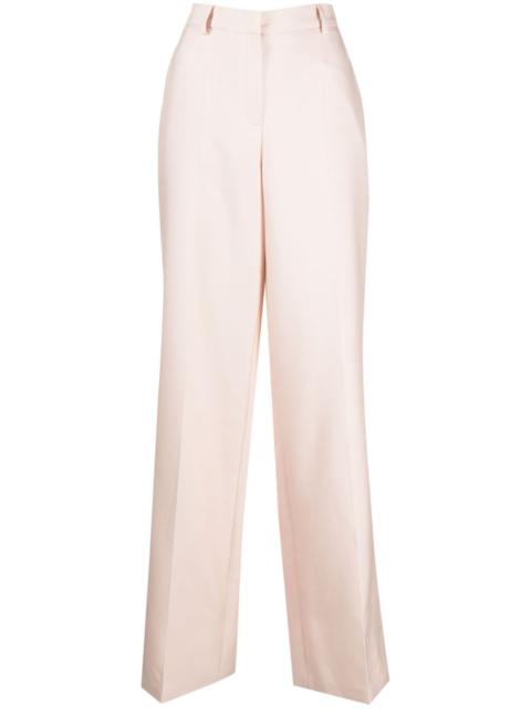 wide-leg tailored trousers