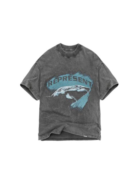 Represent Shark T-Shirt Vintage Grey