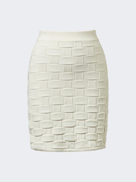Ash Knitted Skirt White