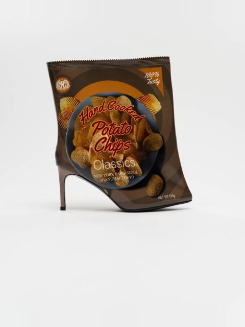 Potato Chips Package Detail Pin Heel Boots
