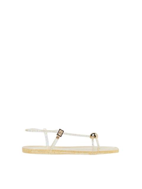 DANA CHAMPAGNE STRAPPY JELLY SANDAL