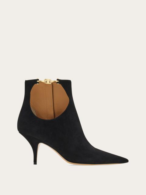Cutout ankle boot
