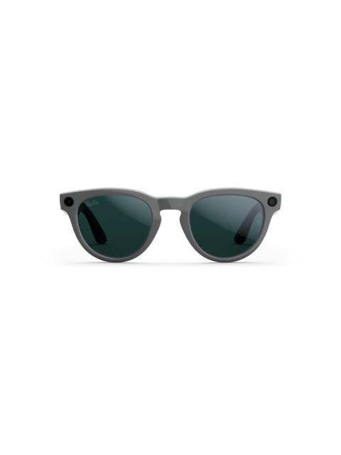 Ray-Ban Meta Headliner (Gen 2) Shiny Asteroid Grey Transitions Emerald Lenses