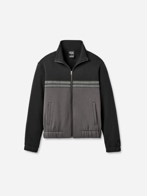 ® Men's Tasman Track Jacket Cotton Blend Tops in Tar