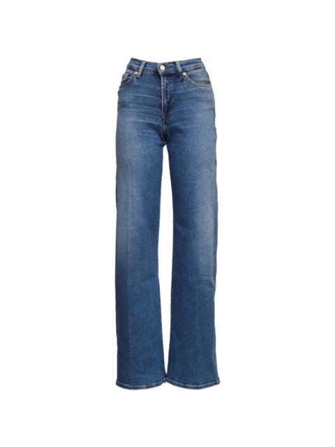 five-pocket straight jeans