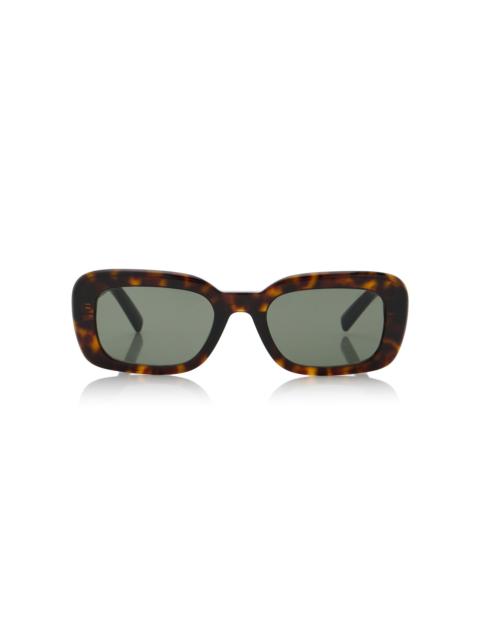Square-Frame Acetate Sunglasses brown