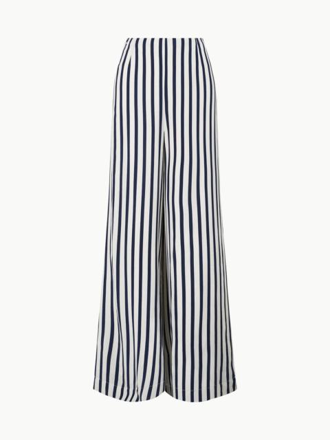 STAUD LUKE PANT WHITE NAVY STRIPE