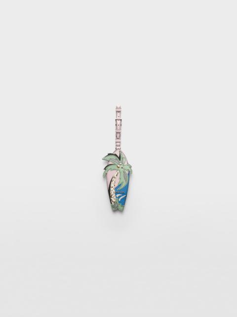 Saffiano and Ayers leather name tag