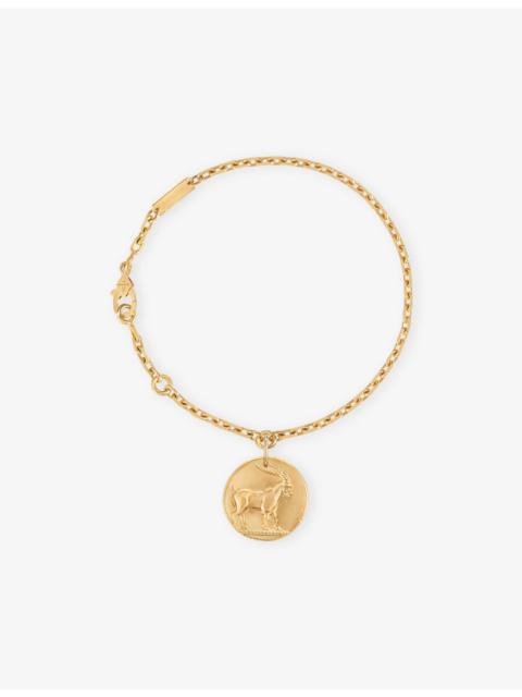 Zodiaque Medal Capricorn 18ct Yellow-Gold Bracelet