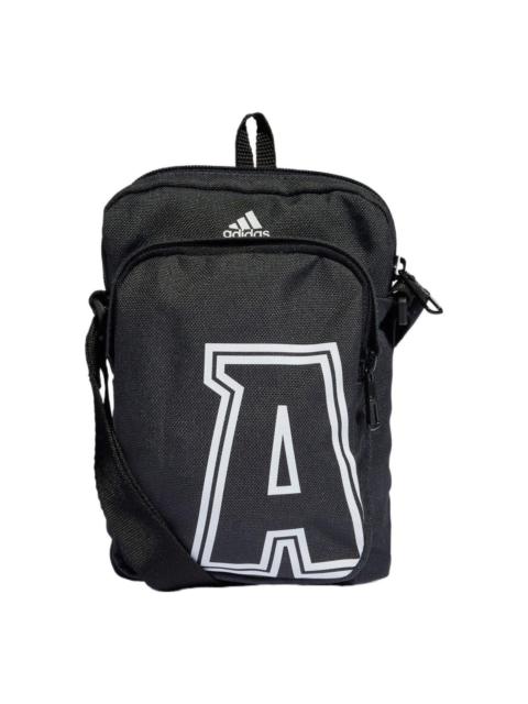 adidas Classic Brand Love Initial Print Organizer Bag 'Grey' IJ5633