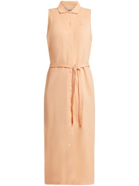 logo-patch cotton dress