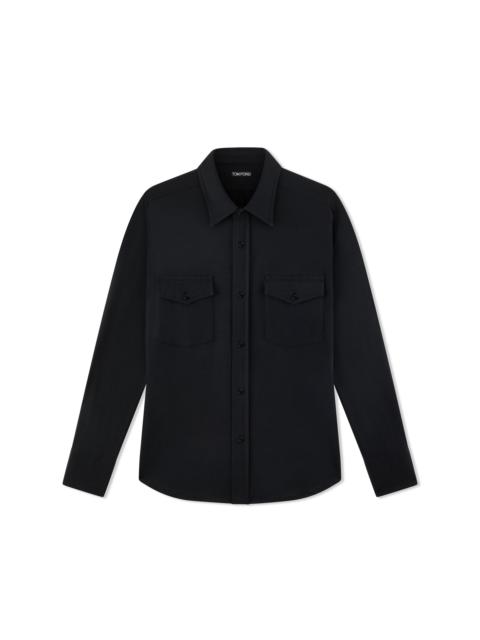 SILK COTTON BLEND SHIRT