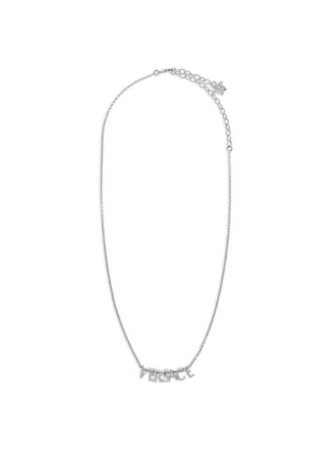 logo-lettering necklace