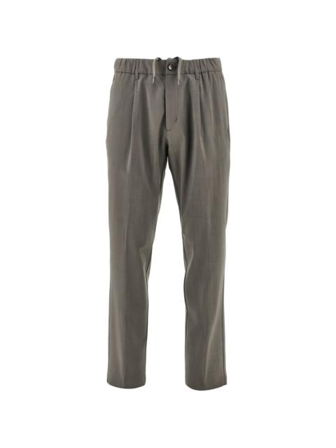 drawstring pleated trousers