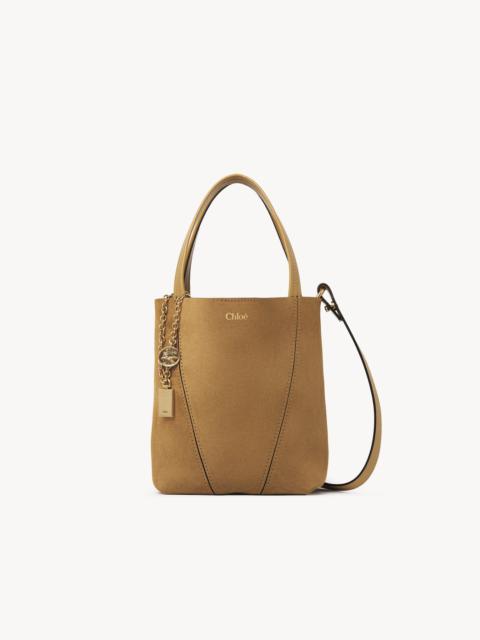 SMALL CHLOÉ SPIN TOTE BAG IN SUEDE LEATHER