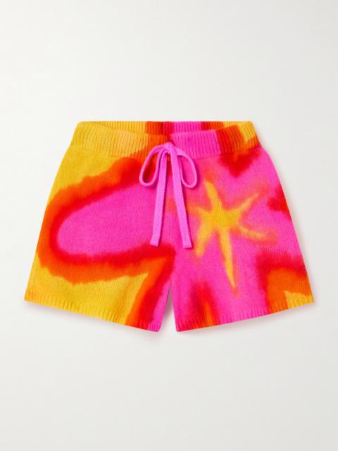 Tie-dyed Cashmere Shorts