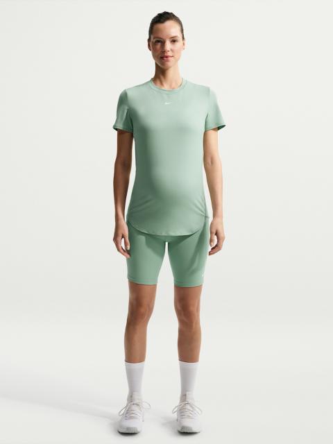 Nike (M) One Women's Dri-FIT High-Waisted 8" Biker Shorts With Pockets (Maternity)