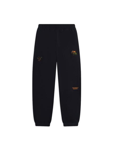 Li-Ning Embroidered Logo Joggers Sweatpants 'Black' AKLSE81-4