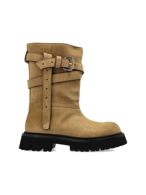 buckle-strap boots