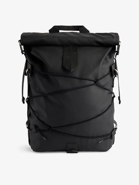 RAINS Trail Cord Rolltop Woven Backpack | REVERSIBLE