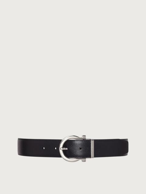 Reversible and adjustable Gancini belt