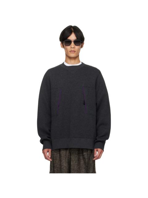 Gray Sponge Sweat Sweatshirt