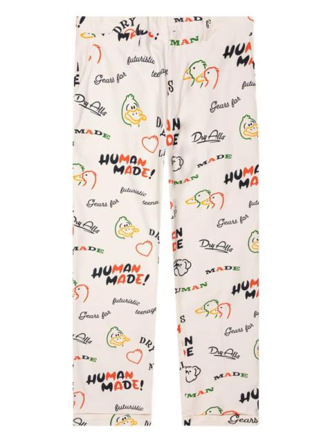 duck-print trousers