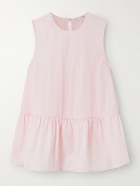 Ruffled Taffeta Blouse