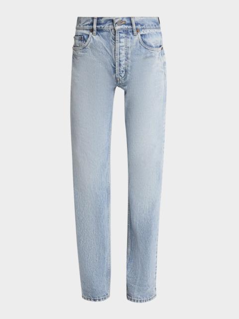 Relaxed Slim-Leg Ankle Jeans
